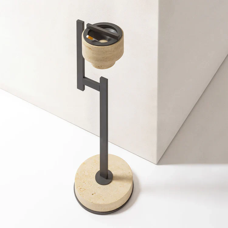 GIOBAGNARA | RIMINI MARBLE STANDING ASHTRAY | $2,720.00 - Image 2