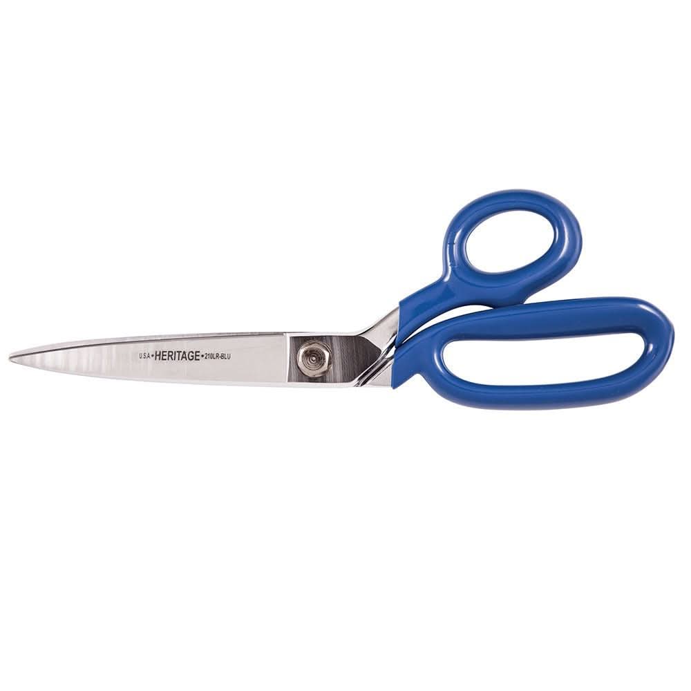 Klein Tools G210LRBLU Bent Trimmer w/Large Ring, Coated Handles, 10-Inch - Image 1