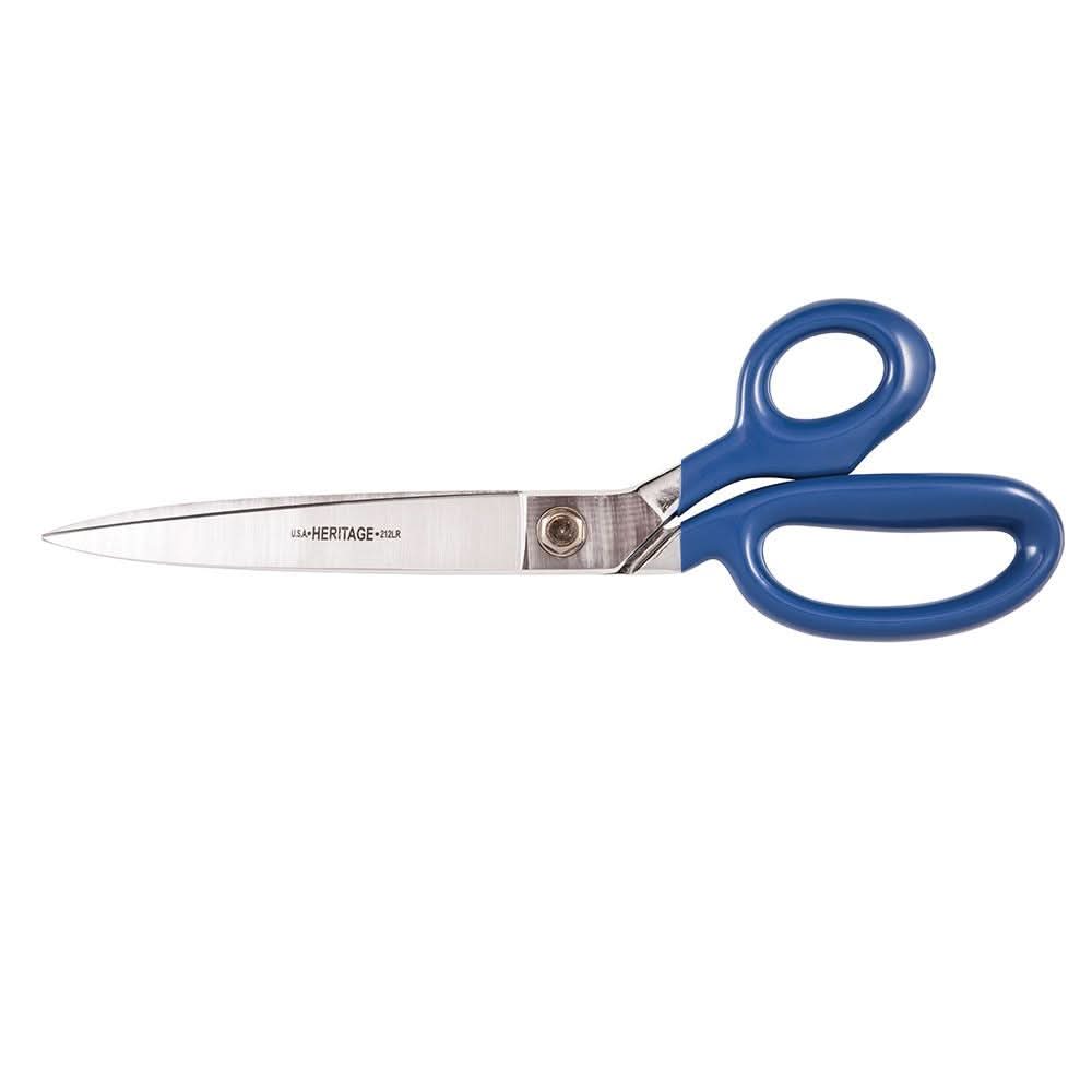 Klein Tools G212LRBLU Bent Trimmer w/Large Ring, Coated Handles, 12-Inch - Image 1
