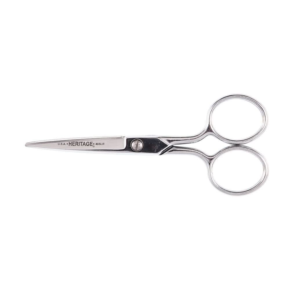Klein Tools G405LR Embroidery Scissor with Large Ring, 5-Inch - Image 1