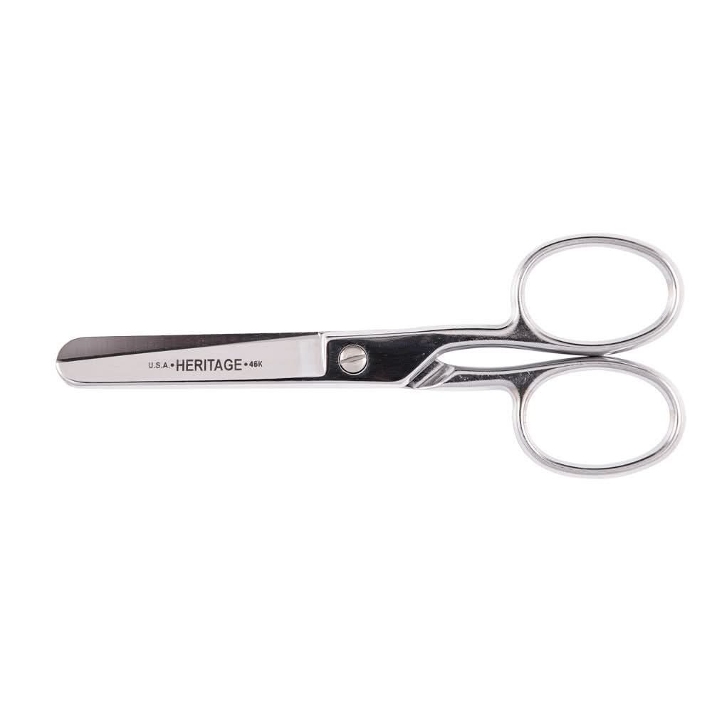 Klein Tools G46HC Safety Scissors with Large Rings, 6-Inch - Image 1