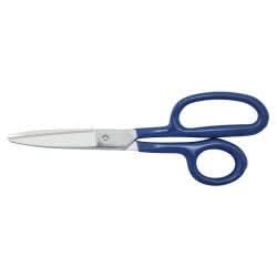 Klein Tools G718LRC Carpet Shear w/Ring, Curved, Coated Handle, 9-Inch - Image 2