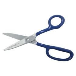 Klein Tools G718LRC Carpet Shear w/Ring, Curved, Coated Handle, 9-Inch - Image 3