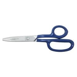Klein Tools G718LRCB HD Carpet Shear w/Ring, Curved, Blunt, 9-Inch - Image 1