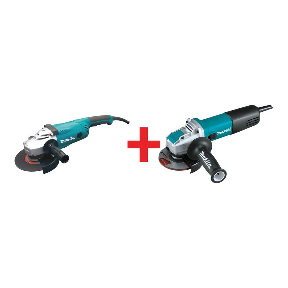 Makita 7" Angle Grinder with 4-1/2" X-LOCK Angle Grinder, with AC/DC Switch - Image 1