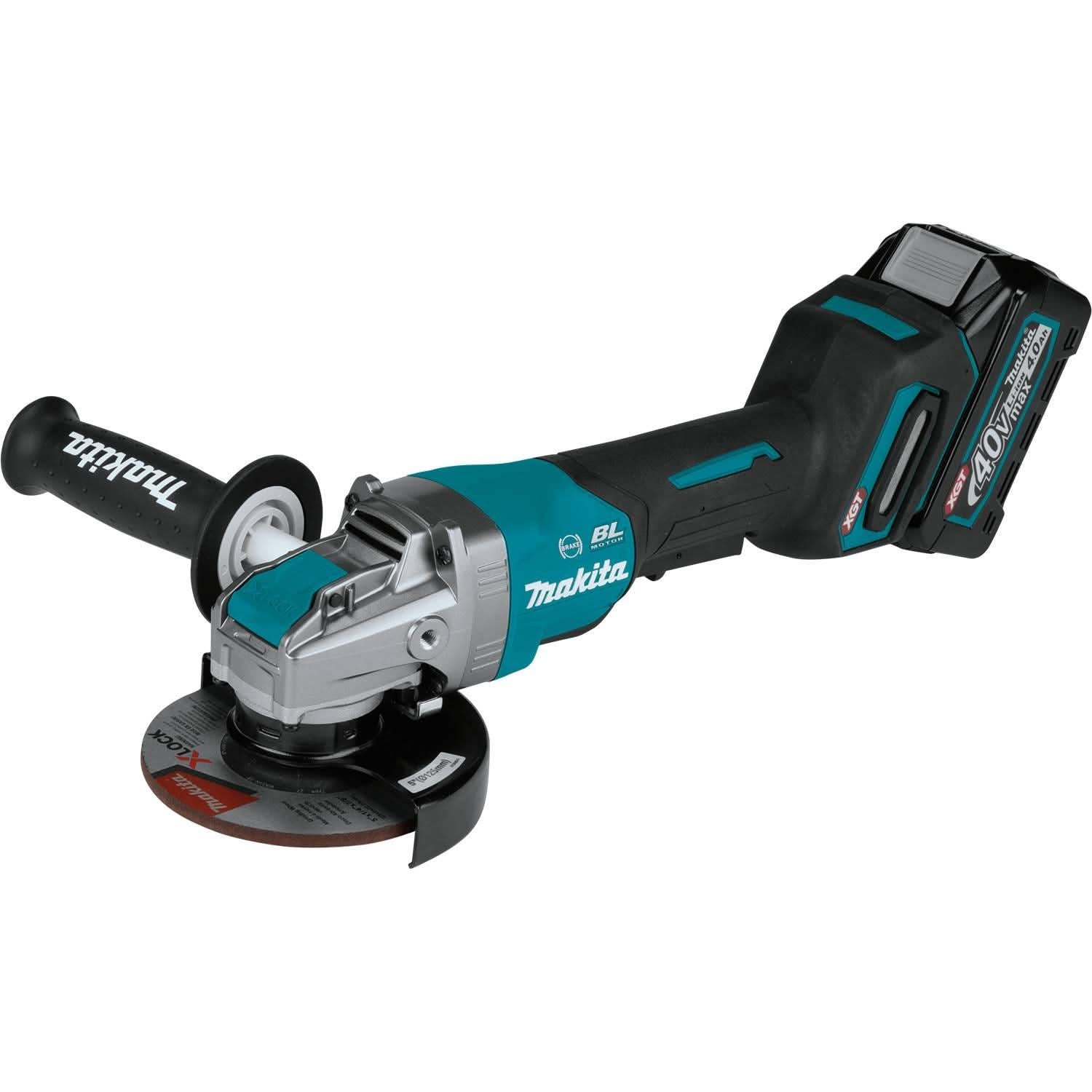 Makita GAG13M1 40V max XGT Brushless Cordless 4-1/2" / 5" X-LOCK Paddle Switch Angle Grinder Kit, with Electric Brake (4.0Ah) - Image 2