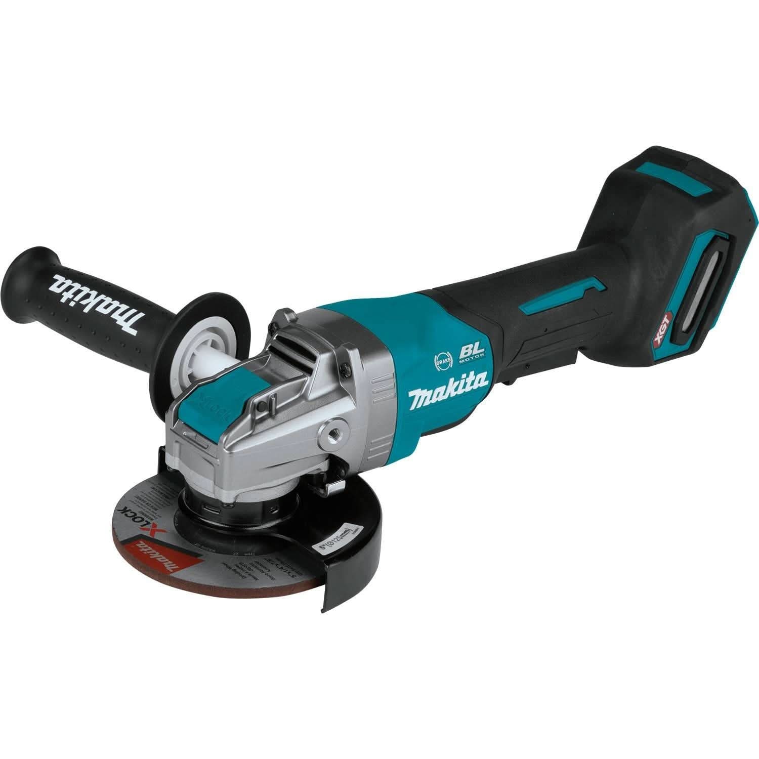 Makita 40V max XGT Brushless Cordless 4-Speed 1/2-Inch Square Drive Impact Wrench 2.5Ah Kit with 5" X-LOCK Paddle Switch Angle Grinder (Bare Tool) - Image 3