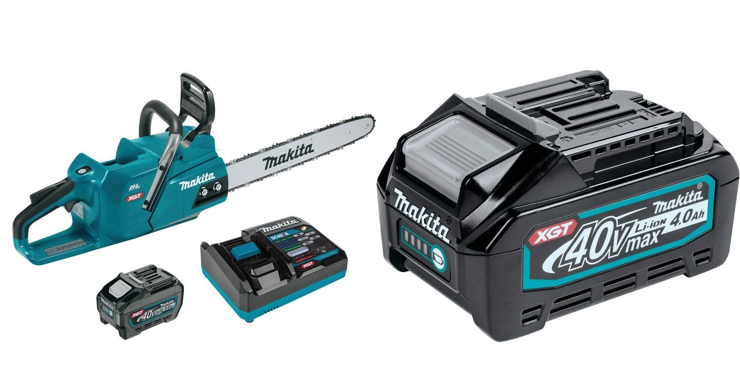 Makita 40V max XGT Brushless Cordless 18" Chain Saw Kit (4.0Ah / 5.0Ah) - Image 1