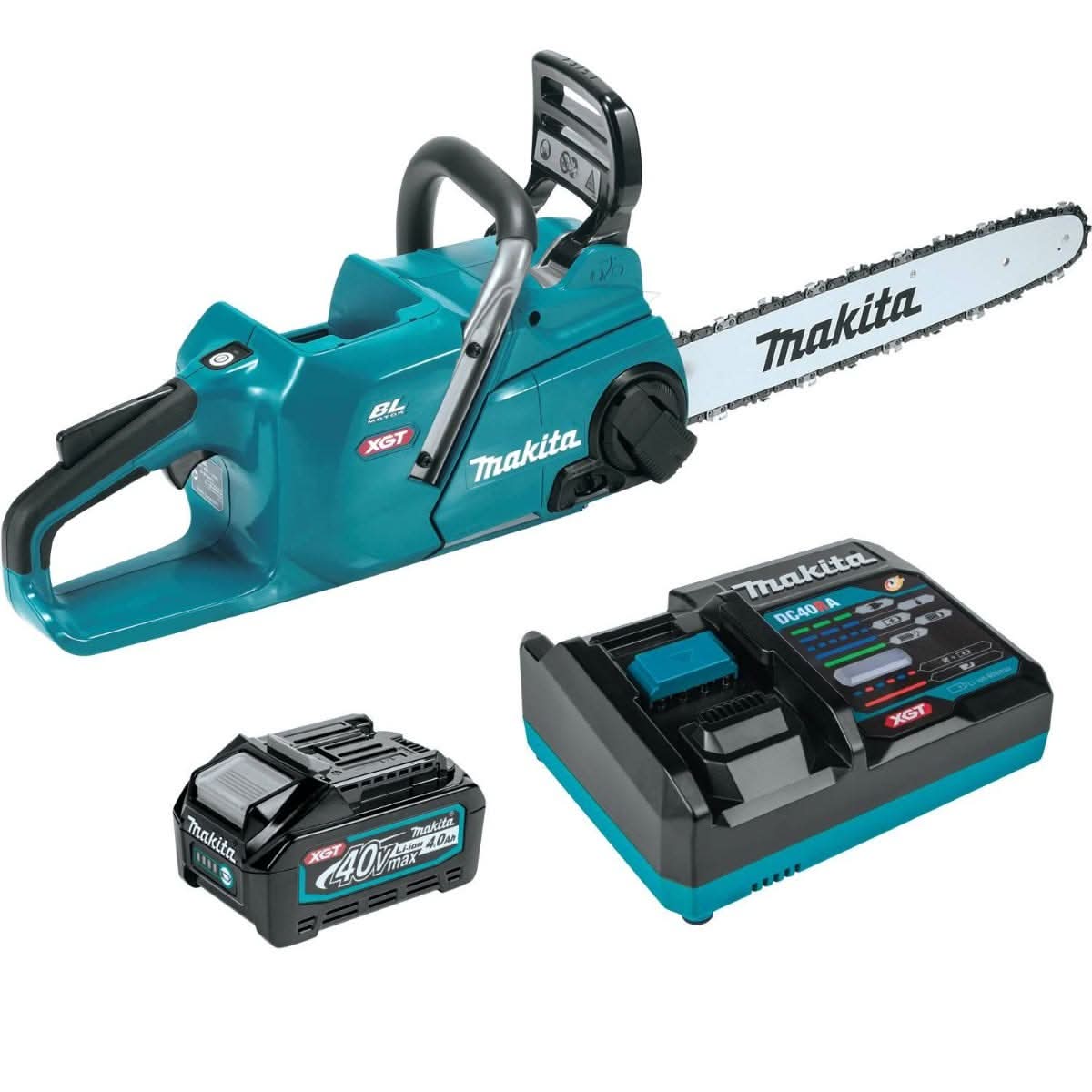 Makita 40V max XGT Brushless Cordless 16" Chain Saw Kit (4.0Ah) with Battery - Image 2