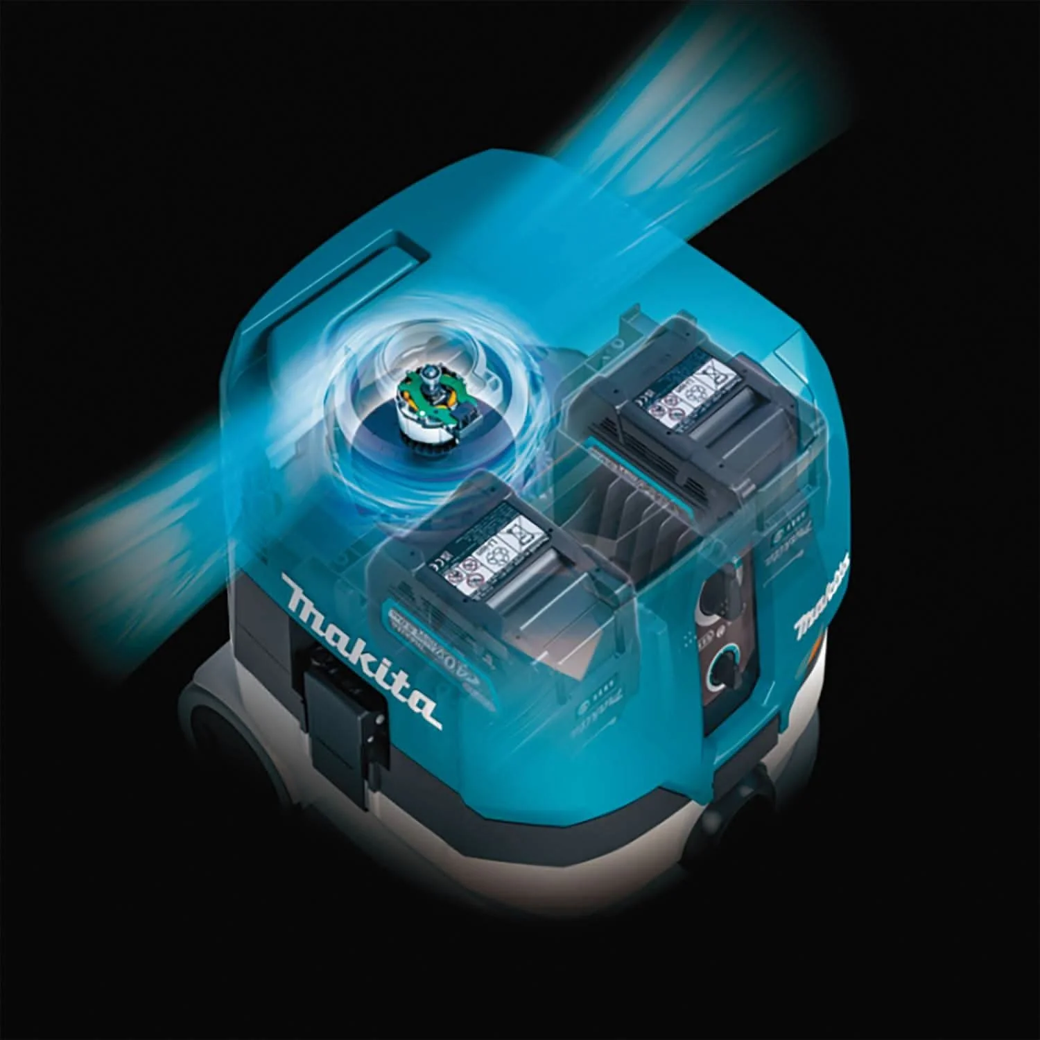 Makita GCV04PMX 40V max XGT Brushless Cordless 4 Gallon HEPA Filter Dry Dust Extractor Kit, AWS Capable (4.0Ah) - Image 2