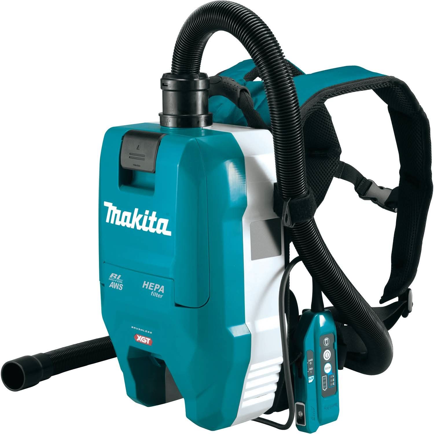 Makita GCV06Z 40V max XGT Brushless Cordless 1/2 Gallon HEPA Filter Backpack Dry Dust Extractor, AWS Capable, Tool Only - Image 2