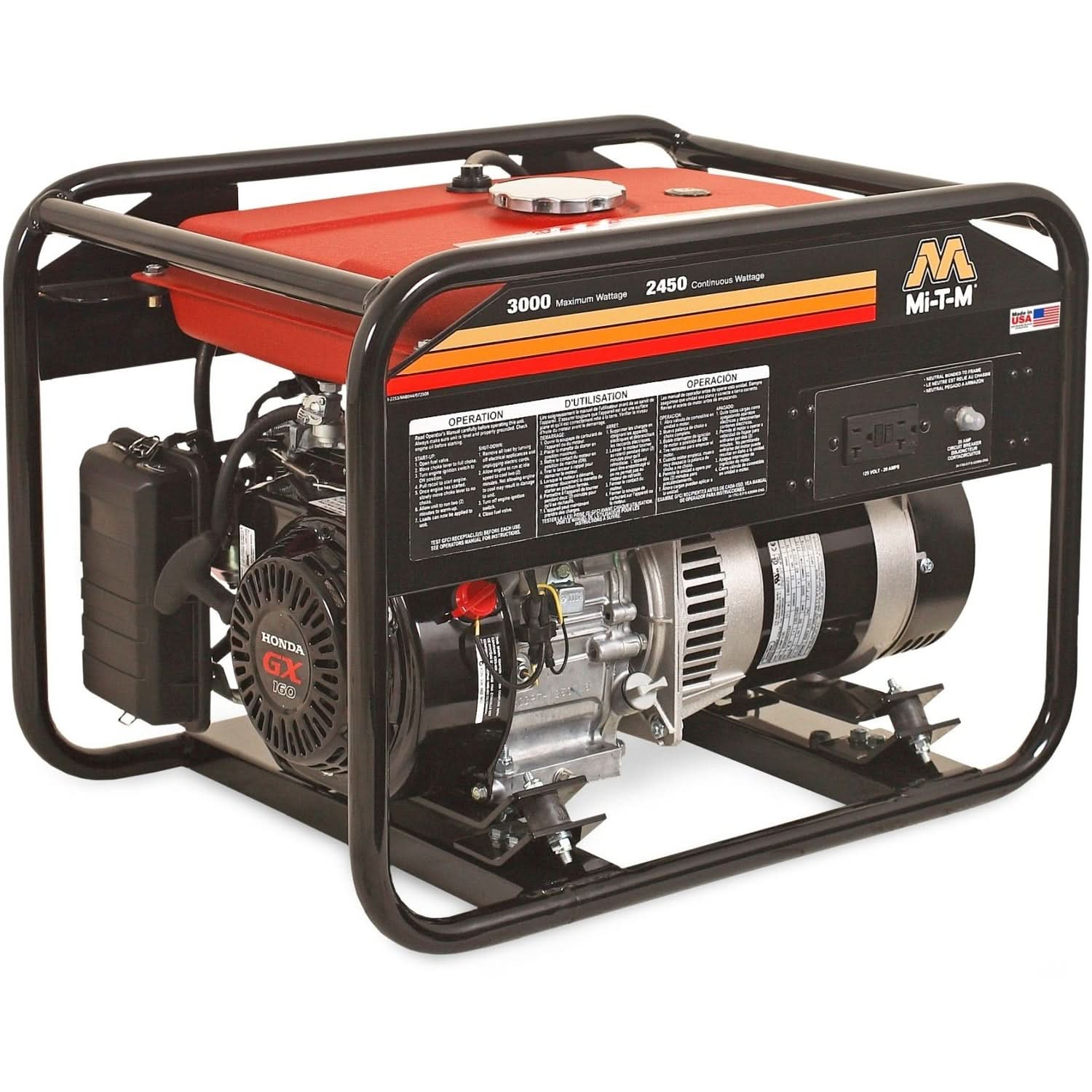 Mi-T-M GEN-3000-1MH0 3000-Watt Gasoline Portable Generator - Image 1