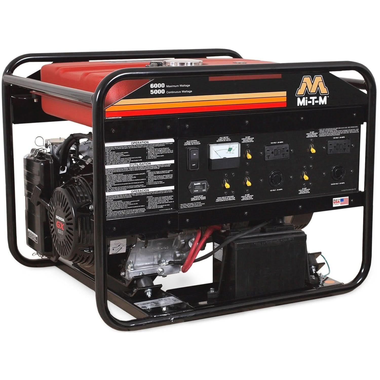 Mi-T-M GEN-6000-0MHE 6000-Watt Gasoline Portable Generator - Image 1