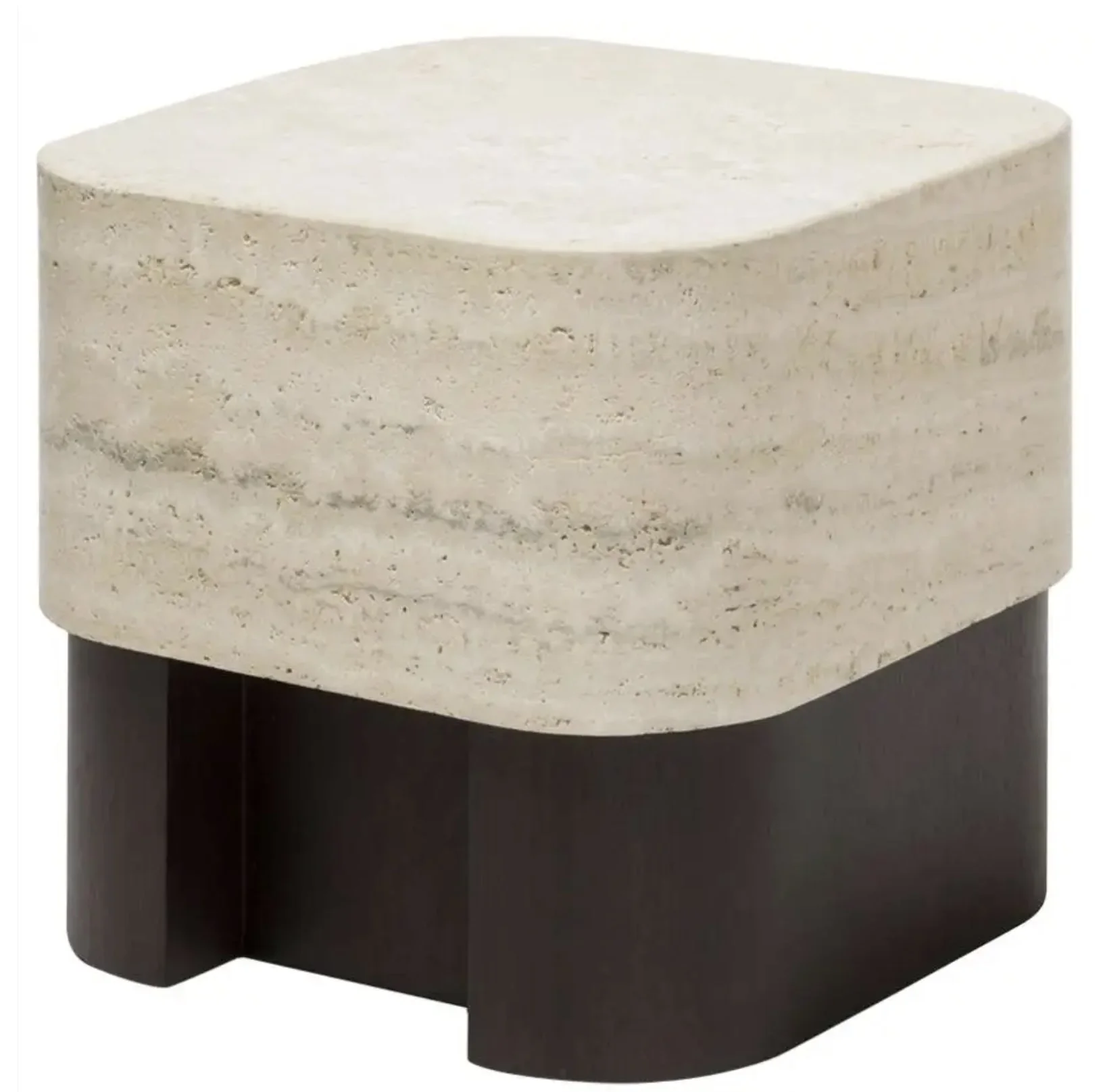 GIOBAGNARA | TRAVERTINE LARGE SIDE TABLE | $8,473.00 - Image 1
