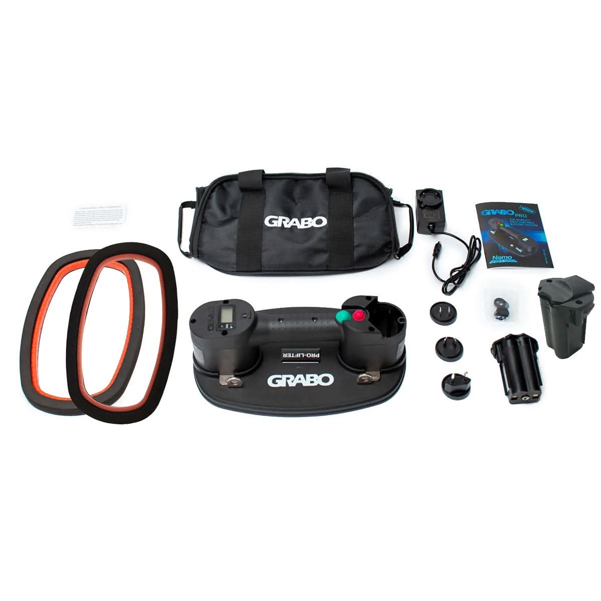 Grabo Pro-Lifter 20 Vacuum Lift System Kit with Rubber-Foam Seal and 16V Battery - Image 1