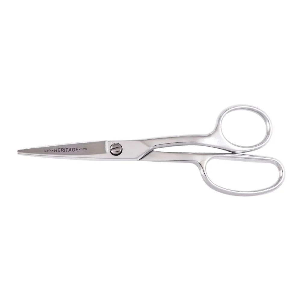 Klein Tools GP717CB Carpet Napping Shear, Curved Handle, Blunt, 8-Inch - Image 1