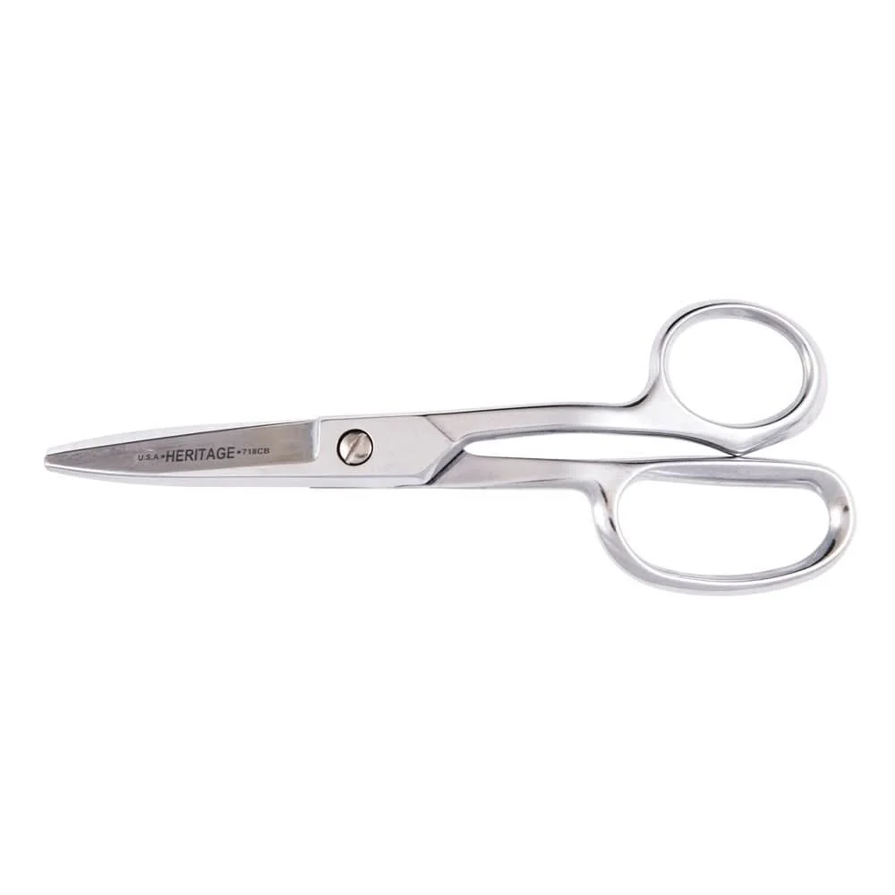 Klein Tools GP718CB Shear, Curved Handle, Blunt Tip, 8-7/8-Inch - Image 1