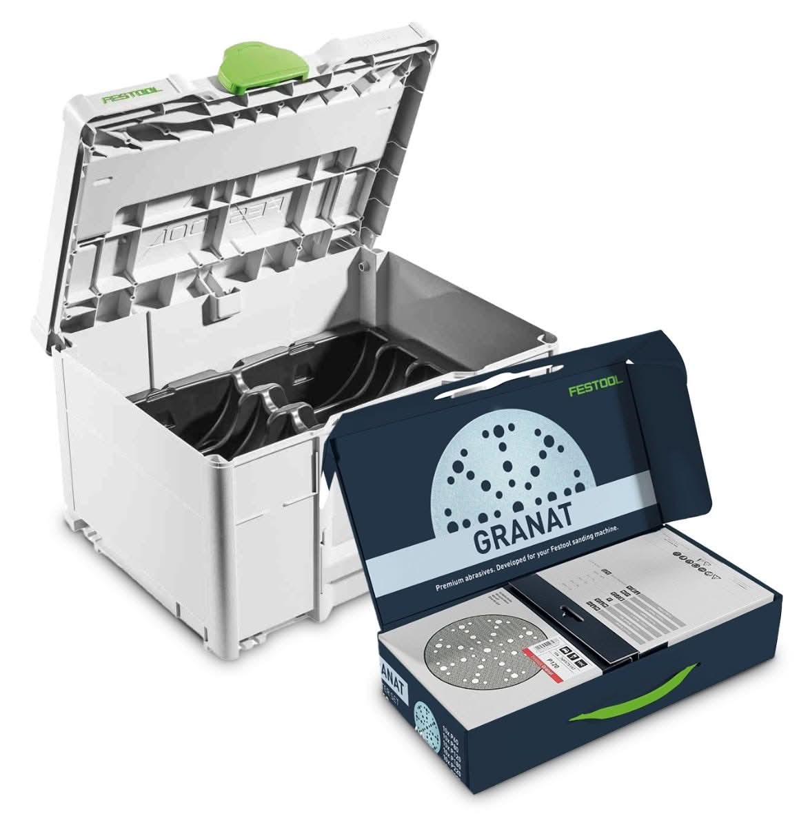 Festool D150 60-Piece 6-in. Granat Abrasives Holiday Value Starter Set with Systainer3 SYS-STF - Image 1