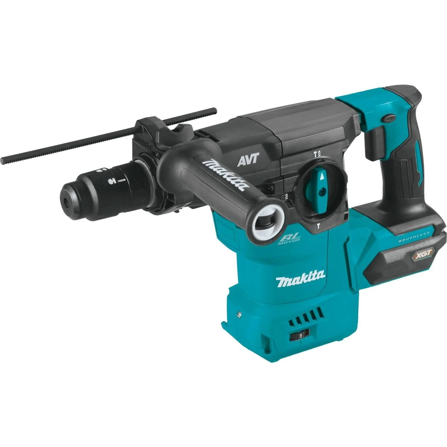 Makita GRH09Z 40V max XGT Brushless Cordless 1-3/16" SDS-PLUS AVT Rotary Hammer, with Interchangeable Chuck, AWS Capable, Tool Only - Image 2