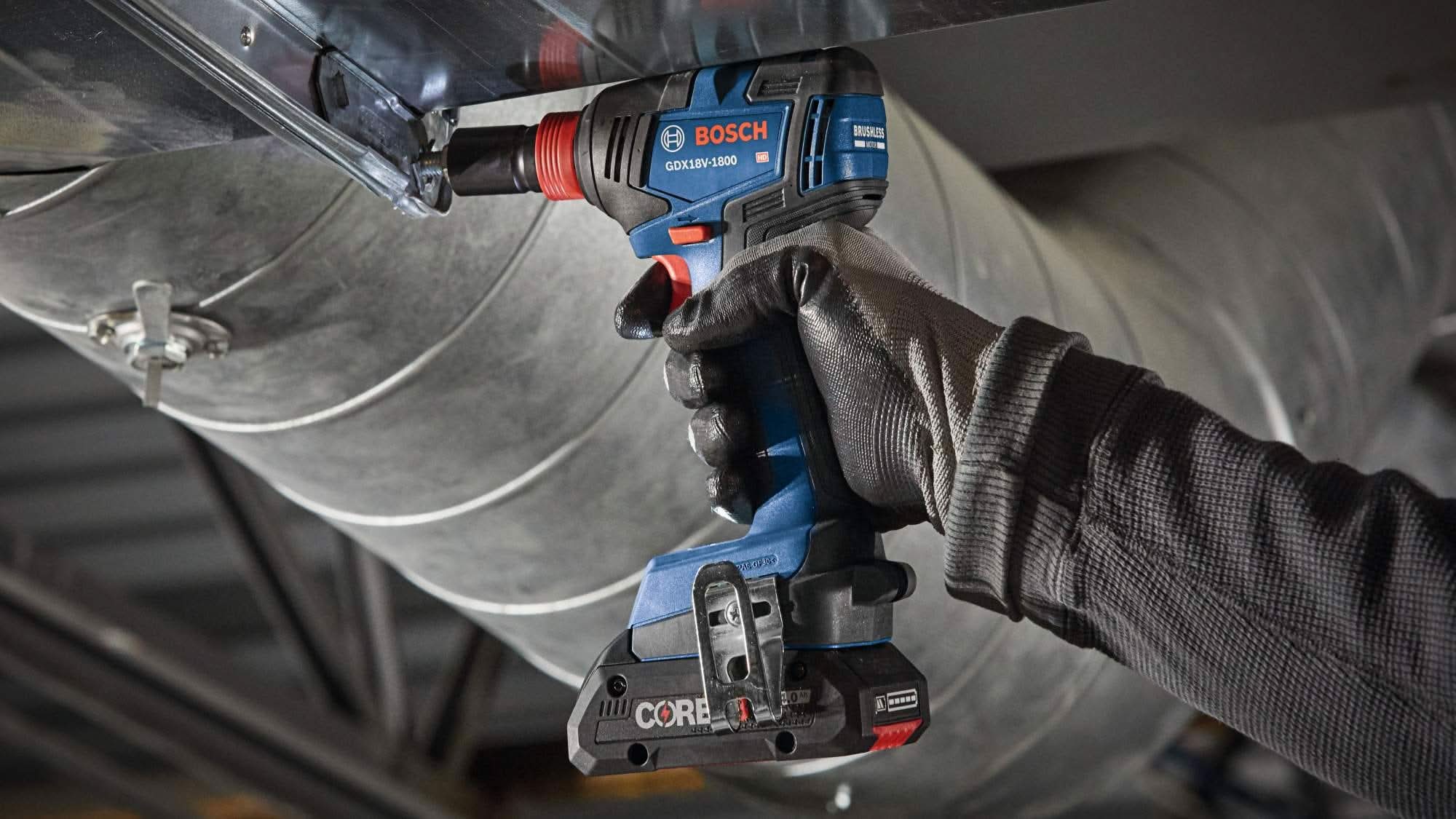 Bosch GXL18V-233B25 18V 1/2 In. Hammer Drill/Driver and Freak Two-in-One Impact Driver CORE18V 4.0Ah Kit - Image 3