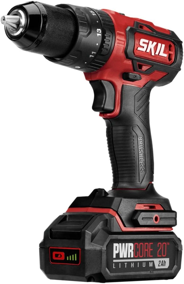 SKIL HD529402 PWRCore 20 Brushless 20V 1/2'' Hammer Drill Kit with PWR JUMP Charger - Image 2