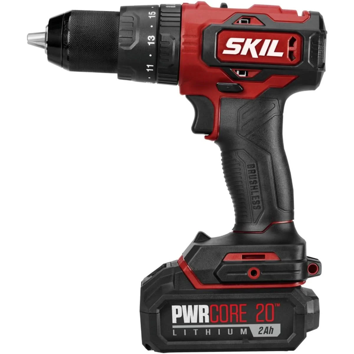 SKIL HD529402 PWRCore 20 Brushless 20V 1/2” Hammer Drill Kit with PWR JUMP Charger