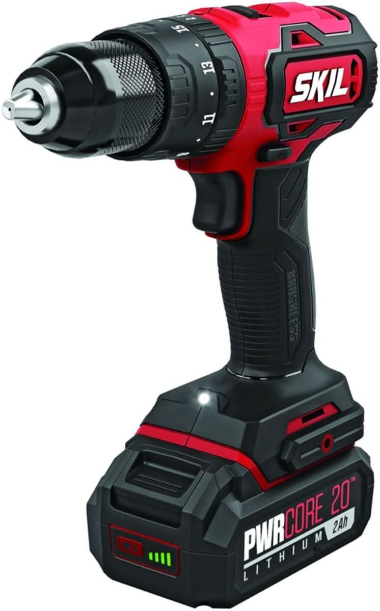 SKIL HD529402 PWRCore 20 Brushless 20V 1/2'' Hammer Drill Kit with PWR JUMP Charger - Image 3