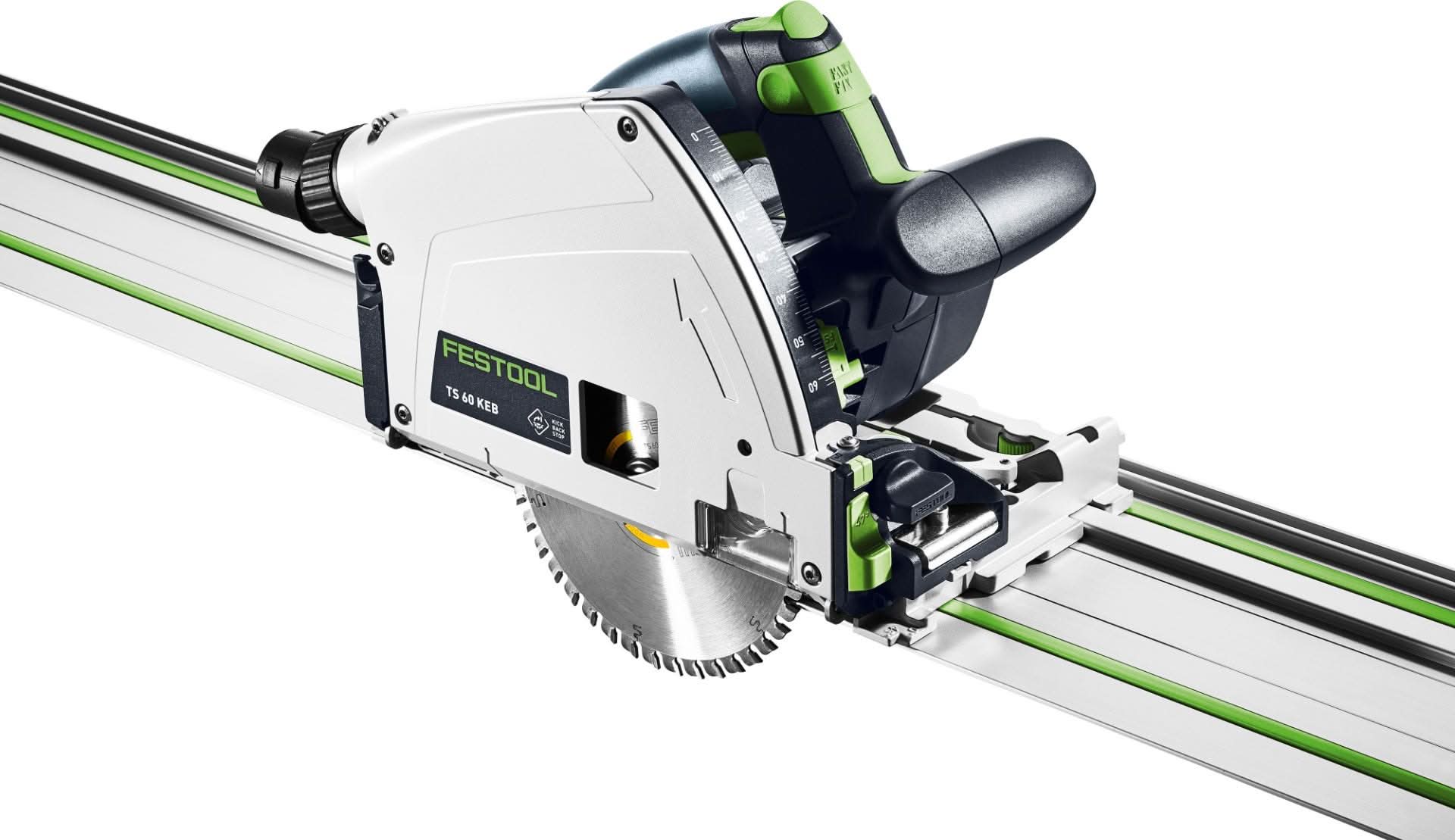 Festool 577422 TS 60 KEB-F-Plus-FS Plunge Cut Track Saw Set w/ 55-in. Guide Rail - Image 2