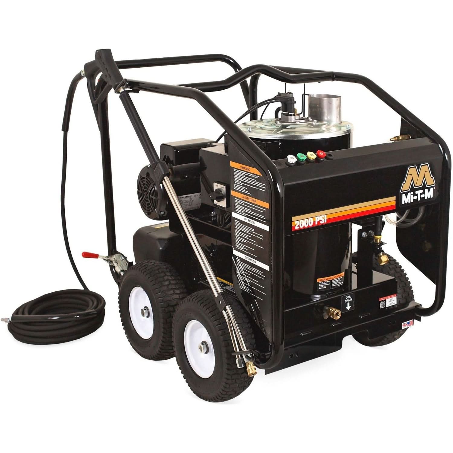 Mi-T-M HSE-2003-0MG10 HSE Series 2000 PSI Electric Direct Drive Hot Water Pressure Washer - Image 1