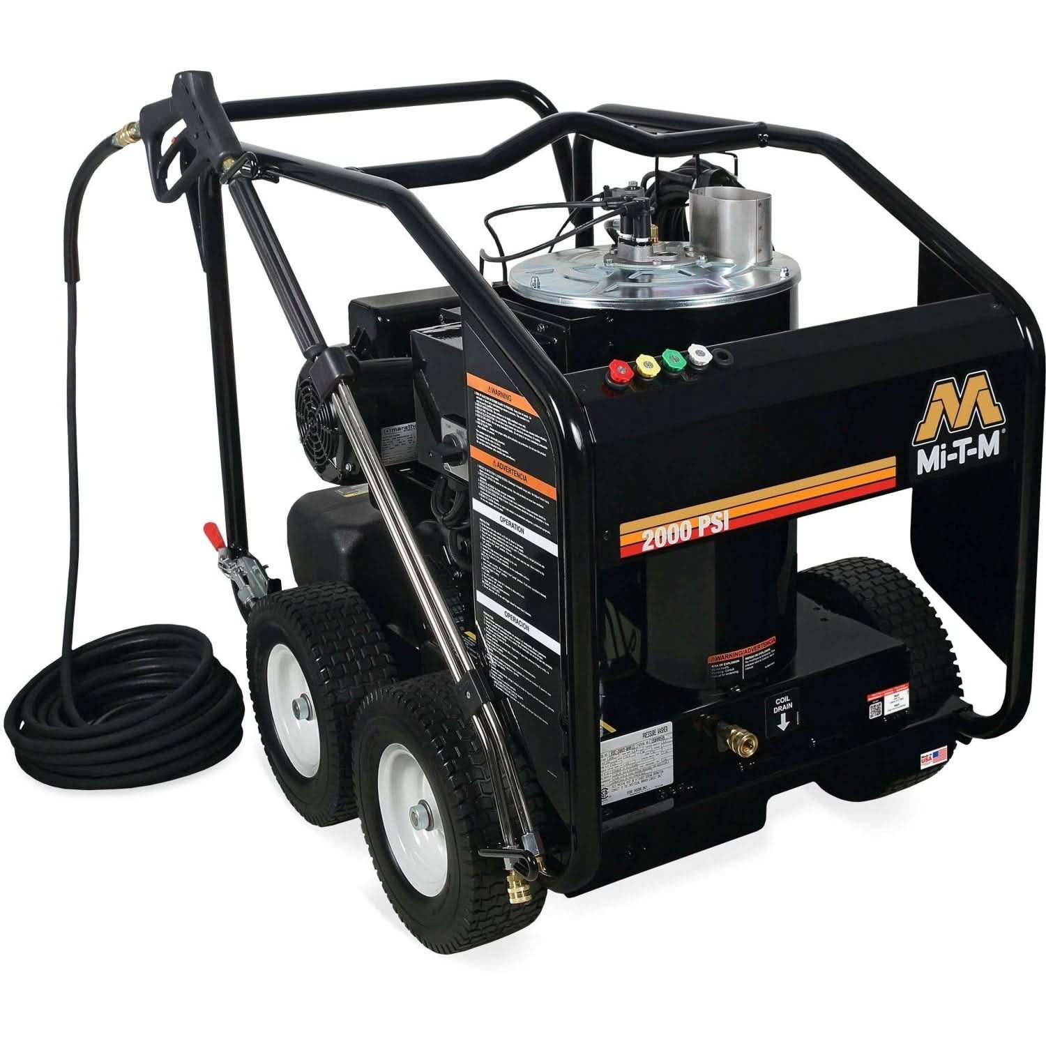 Mi-T-M HSE-2003-0MM11 HSE Series 2000 PSI Electric Direct Drive Hot Water Pressure Washer - Image 1