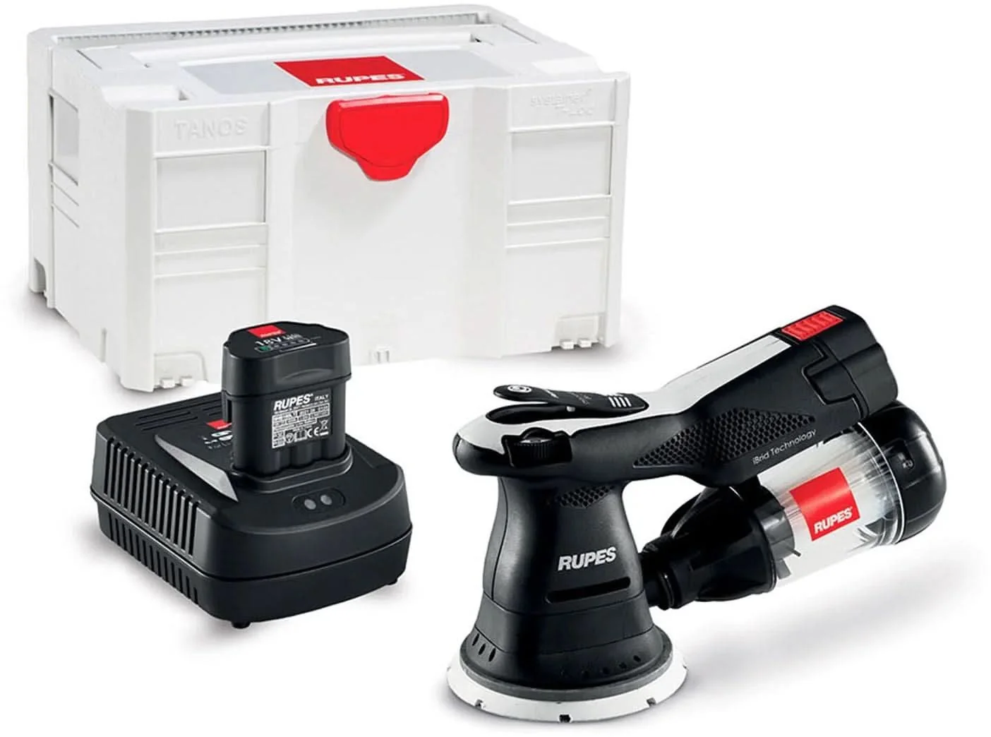 Rupes HSR73/BETA IBRID 125mm (5-in) Random Orbital Sander w/ Charger and Batteries In Systainer