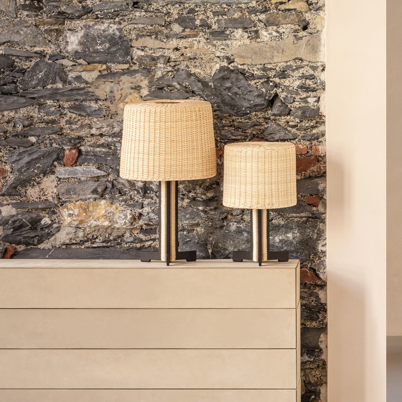 GIOBAGNARA | RHAPSODY RATTAN TABLE LAMP | $2,075.00 - $2,595.00 - Image 2