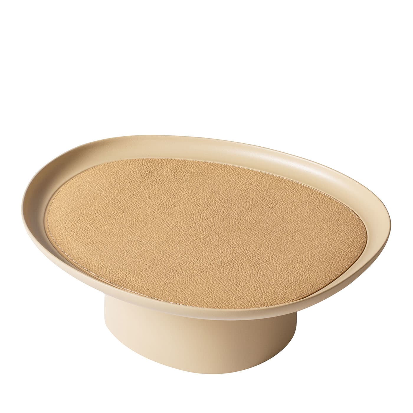GIOBAGNARA | MARIS LARGE ROUND BEIGE RAISED TRAY BY KELLY WEARSTLER | $1,500.00 - Image 1