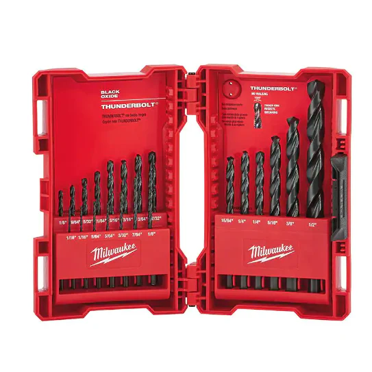 Milwaukee 48-89-2801 21-Piece  Thunderbolt Black Oxide Drill Bit Set - Image 1