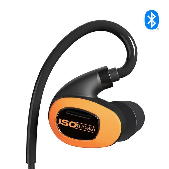 ISOTunes IT-21B PRO 3.0 Bluetooth Earbuds, Safety Orange - Image 2