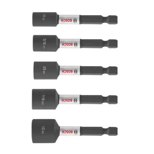 Bosch ITDNSV205 5-Piece Driven 2-9/16-in. Impact Nutsetter Set