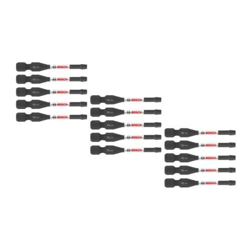 Bosch ITDSQ2215 15-Piece Driven 2-in. Impact Square #2 Power Bits