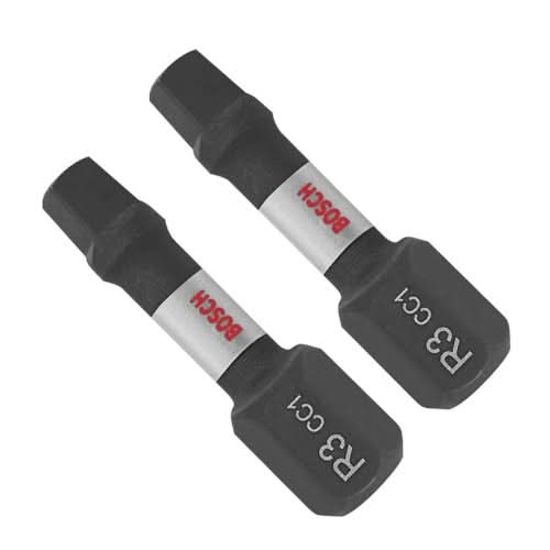Bosch ITDSQ3102 2-Piece Driven 1-in. Impact Square #3 Insert Bits