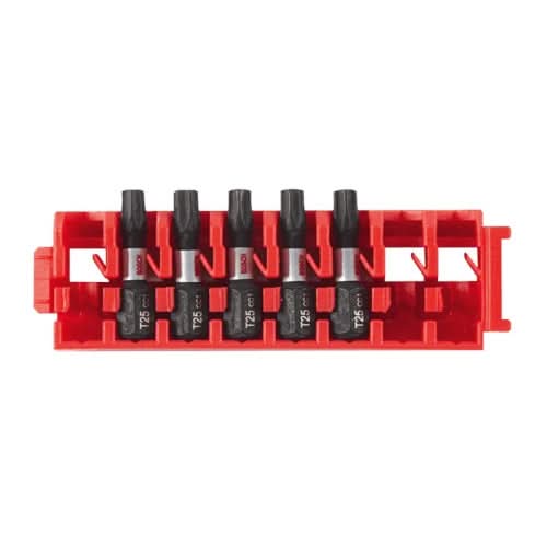 Bosch ITDT25105C 5-Piece Driven 1-in. Impact Torx #25 Insert Bits w/ Clip for Custom Case System