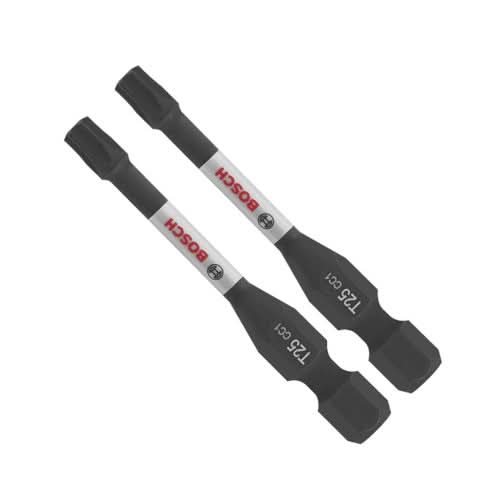 Bosch ITDT25202 2-Piece Driven 2-in. Impact Torx #25 Power Bits