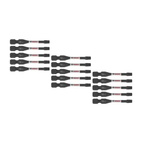Bosch ITDT25215 15-Piece Driven 2-in. Impact Torx #25 Power Bits