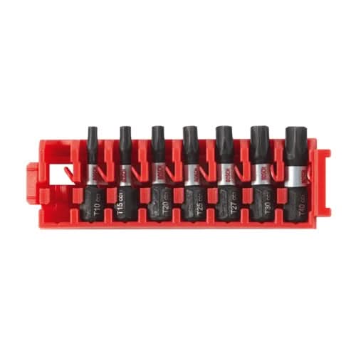 Bosch ITDTV107C 7-Piece Driven 1-in. Impact Torx Insert Bit Set w/ Clip for Custom Case System