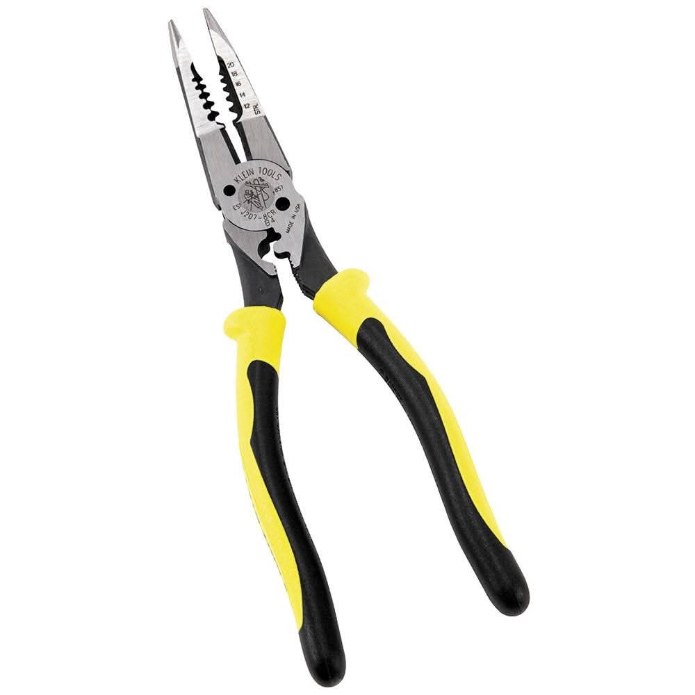 Klein Tools J207-8CR Pliers, All-Purpose Needle Nose Pliers with Crimper, 8.5-Inch - Image 2