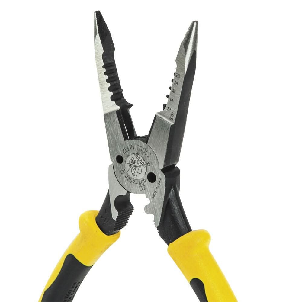 Klein Tools J207-8CR Pliers, All-Purpose Needle Nose Pliers with Crimper, 8.5-Inch - Image 3