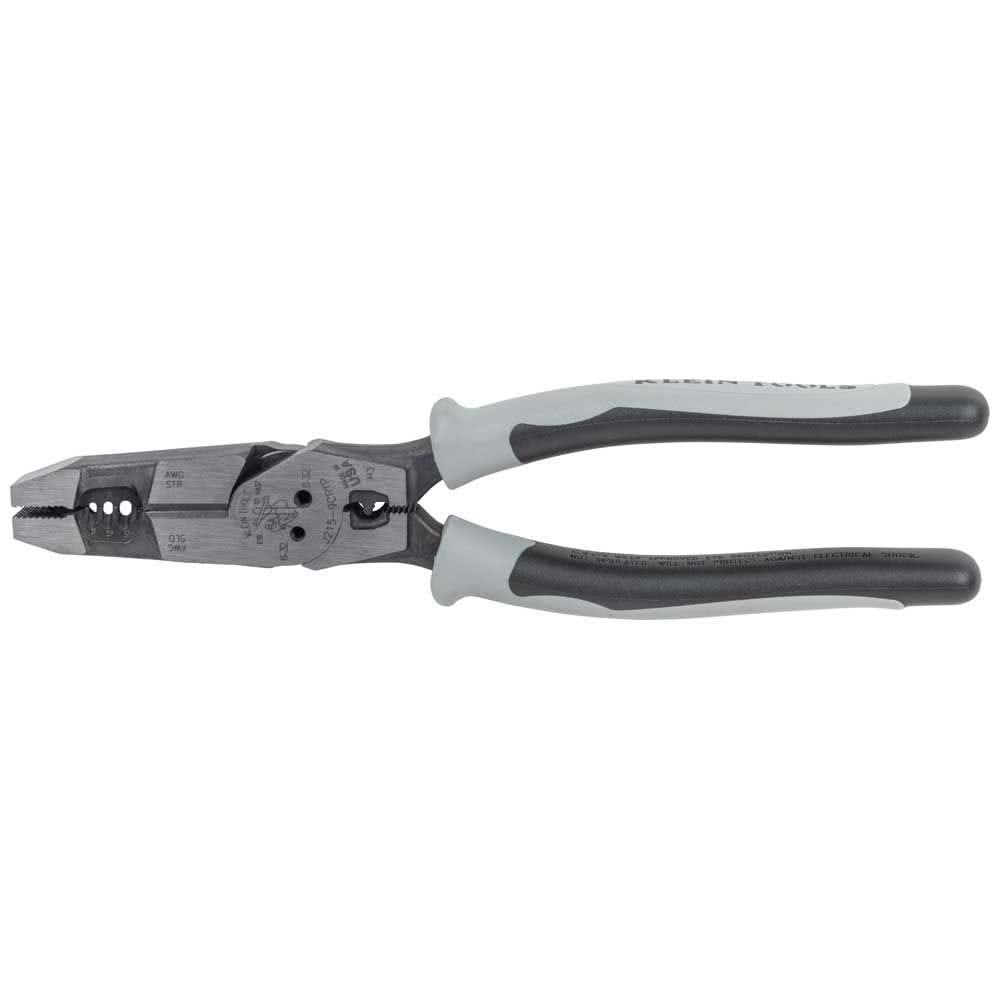 Klein Tools J2159CRTP Hybrid Pliers with Crimper, Fish Tape Puller and Wire Stripper - Image 3