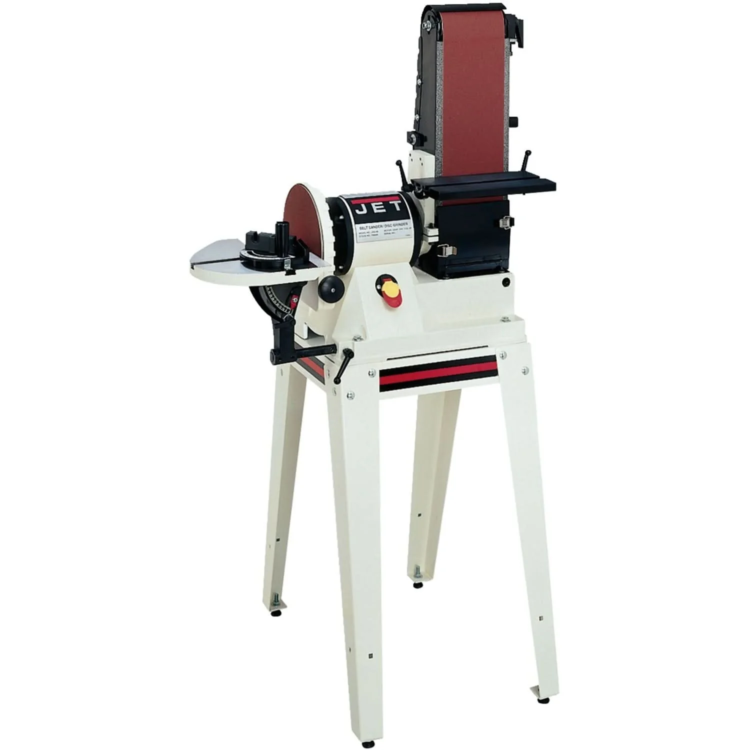 Jet 708596K JSG-96OS, 6″ x 48″ Belt / 9″ Disc Sander with Open Stand, 3/4HP 1Ph, 115V