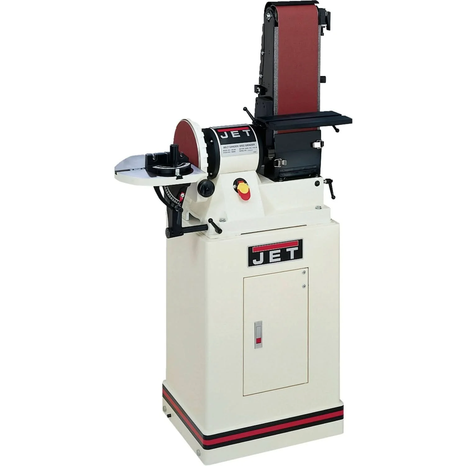 Jet 708597K JSG-96CS, 6″ x 48″ Belt / 9″ Disc Sander with Closed Stand, 3/4HP 1Ph, 115V