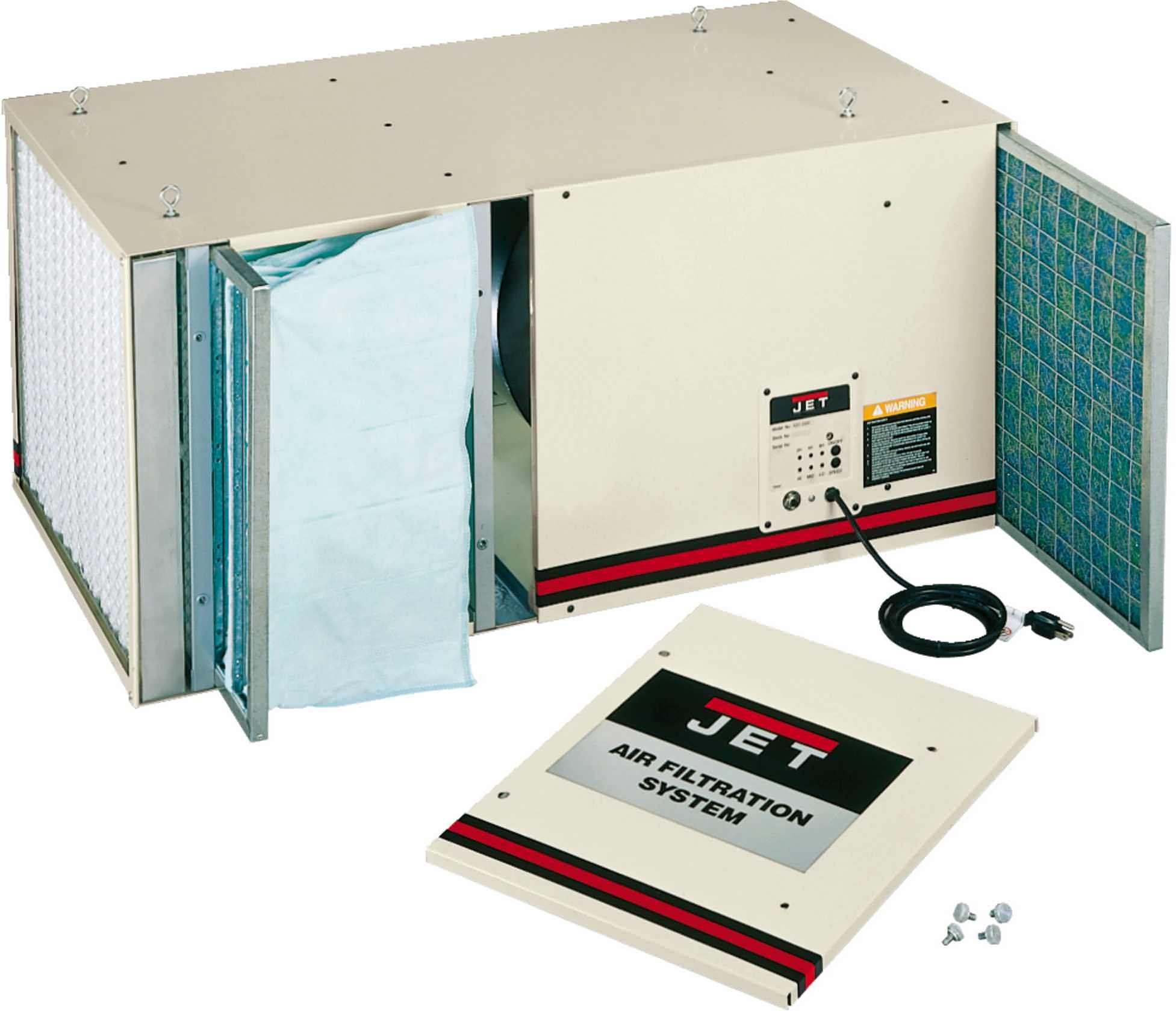 Jet 708615 AFS-2000, 1700CFM Air Filtration System, 3-Speed, with Remote Control - Image 2