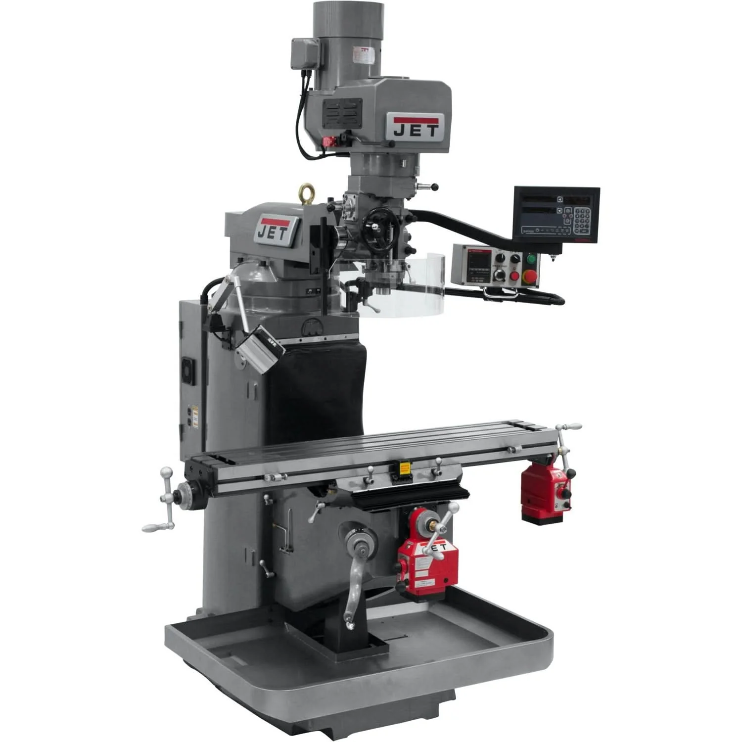 Jet Tools 690542 JTM-949EVS Mill With 3-Axis Newall DP700 DRO (Knee) With X and Y-Axis Powerfeeds