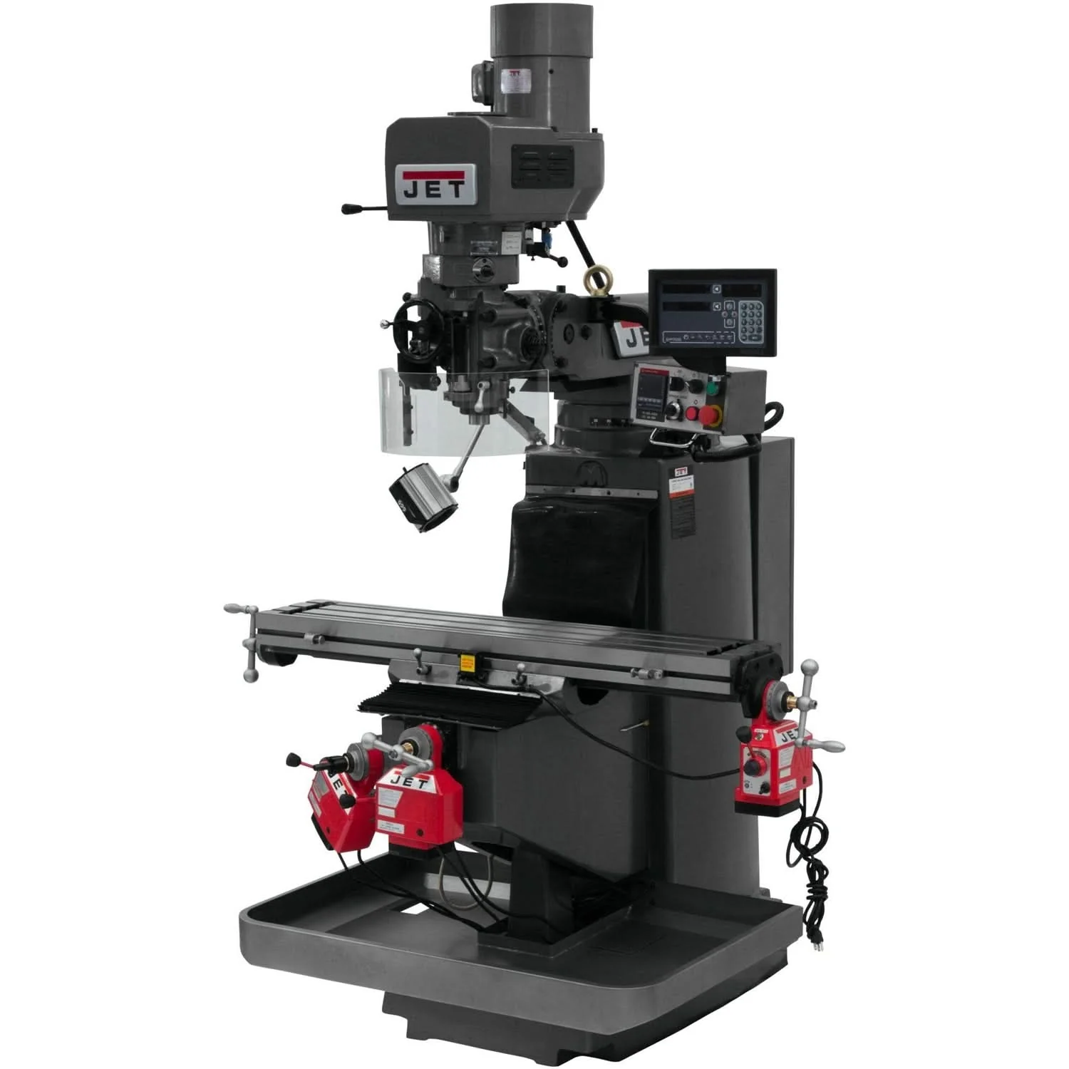 Jet Tools 690549 JTM-949EVS Mill With 3-Axis Newall DP700 DRO (Quill) With X, Y and Z-Axis Powerfeeds - Image 1